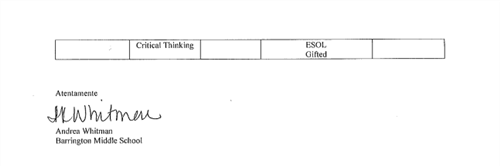 Out of field English 2